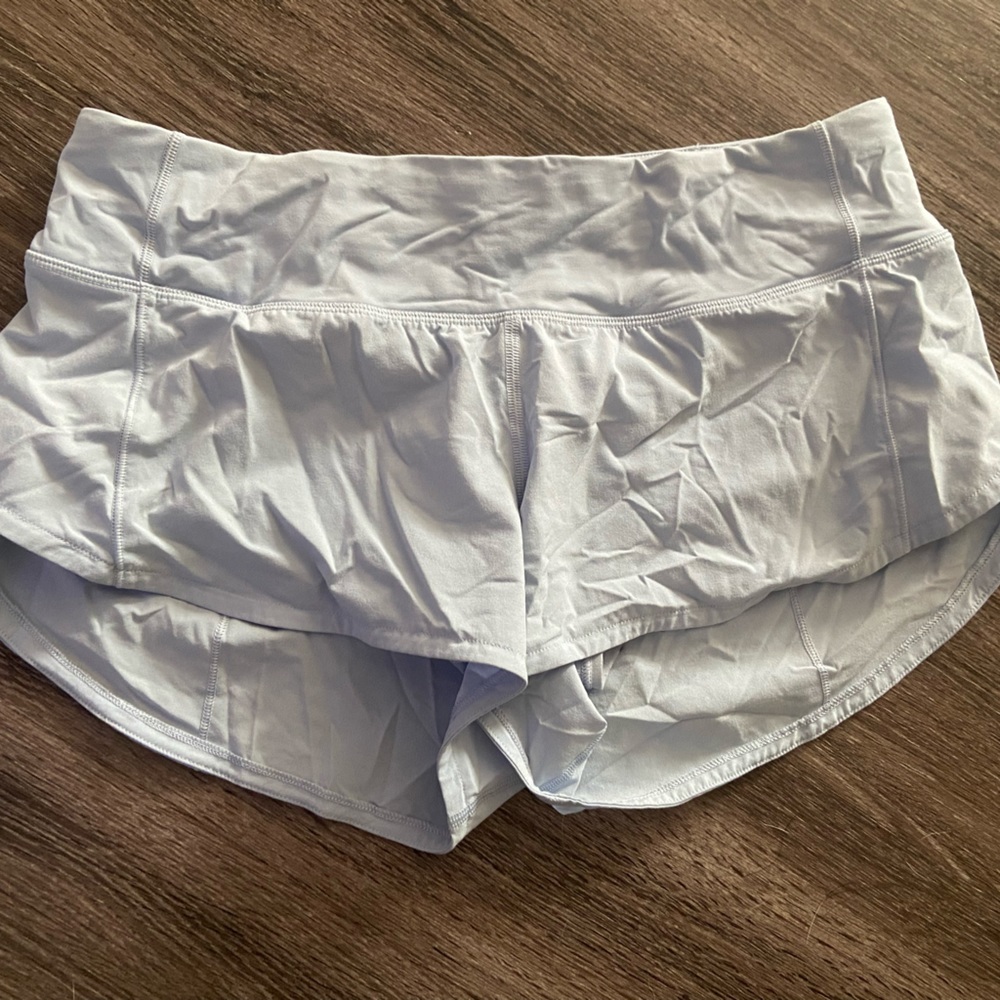 Lululemon Speed Up Short Size 4 Light Blue
